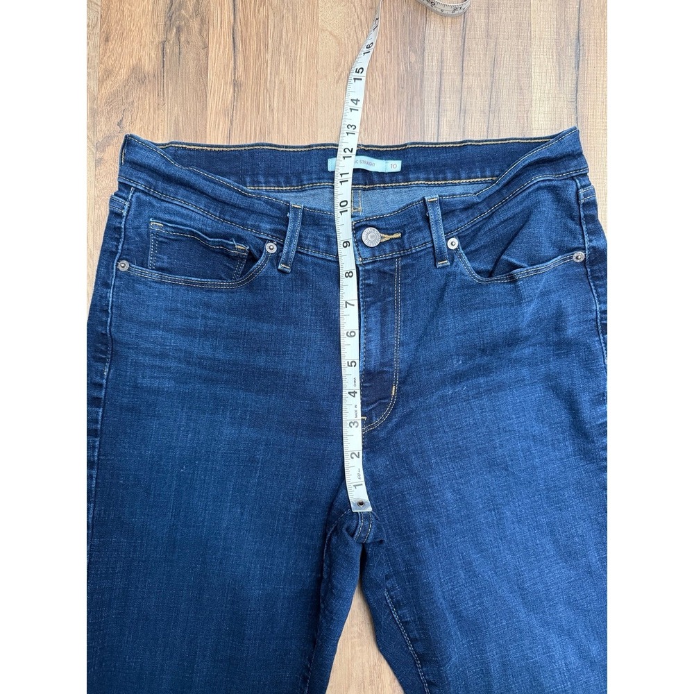 Levi's 505 Classic Straight Mid‎ Rise Jeans Blue Women's Sz 10 W30 L28 - Picture 11 of 11